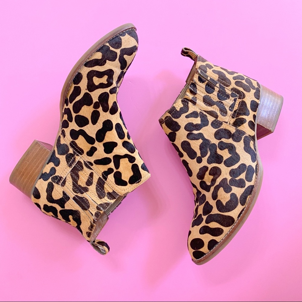 JC leopard metcalf booties.
